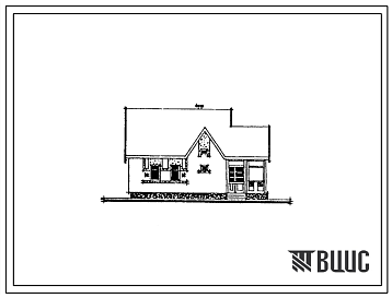 Типовой проект 144-89-97.86 Мансардный жилой дом с трехкомнатной квартирой типа 3Б