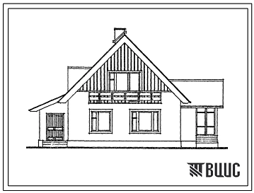 Типовой проект 184-85-52/1 Мансардный одноквартирный четырехкомнатный жилой дом. Для индивидуальных застройщиков.
