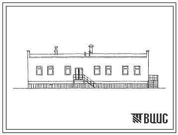Типовой проект 407-3-399м.86 Общеподстанционный пункт управления типа III. Для сетевых подстанций с высшим напряжением 110–220 кВ. грунты вечномерзлые. Стены из бетонных камней