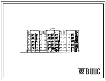 Типовой проект 90-0293.1.13.89 Блок-секция общежития 5-этажная на 173 места рядовая (для строительства в г. Омске и Омской области)