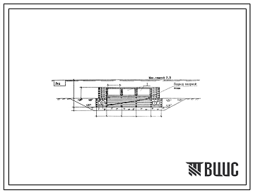 Типовой проект 901-1-51.86 Затопленный водоприемник деревянный двусторонний производительностью от 0,30 до 0,44 м3/с