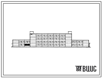 Типовой проект 504-25 Блок служебно-технического здания для морских портов на 300 человек в максимальную смену.