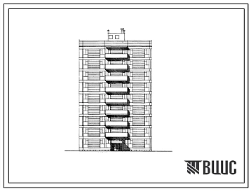 Типовой проект 111-013С Блок-секция торцевая правая на 18 квартир каркасно-панельных (трехкомнатных 3А-10, пятикомнатных 5А-8). Для строительства в 4 климатическом районе Армянской ССР сейсмичностью 7-8 баллов.