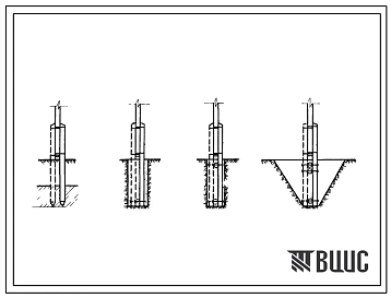 Серия 4.407-59 Закрепления деревянных опор воздушных линий электропередачи 6-10, 20 и 35 кв на болотах и в слабых грунтах. Типы закреплений: свайные, ригельные, лежневой, ряжевый и вантовый. Материалы для проектирования.