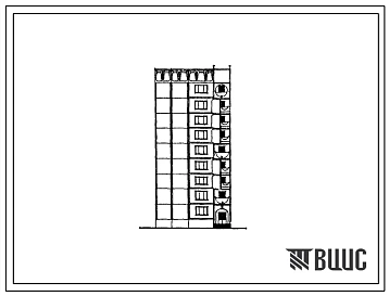 Типовой проект 97-0350с.23.88 9-этажный компоновочный объемно-планировочный элемент КОПЭ 9.4 для Кемеровской области