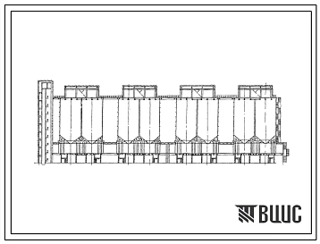 Типовой проект 409-29-11/72 Элеватор для хранения цемента (распределительная установка) емкостью 30 тыс. т. в районах концентрированного потребления цемента
