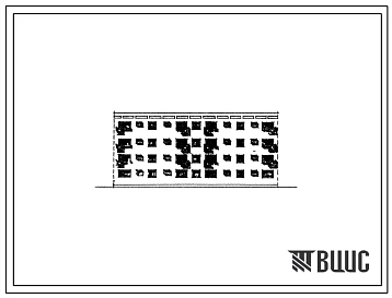 Типовой проект 77-038СП Блок-секция четырехэтажного дома рядовая на 16 квартир (3А.3Б-3Б.3А). Для строительства в 4А и 4Г климатических подрайонов.