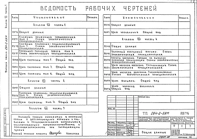 Альбом 8  Автоматизация сантехустройств.     Часть 1 Задание заводу на изготовление щитов. Щиты систем тип 1, тип 3, Тип 6.     Часть 2 Задание заводу на изготовление щитов. Щит системы тип 4.     Часть 3 Задание заводу на изготовление щитов. Щит управлен