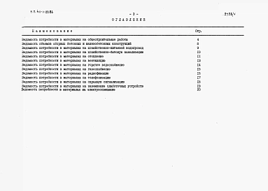 Альбом 4   Ведомости потребности в материалах.      