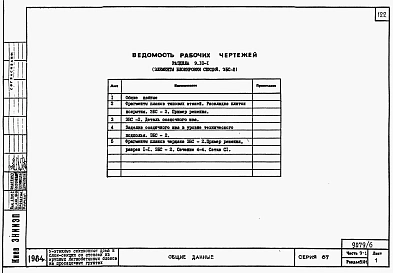 Альбом 7 Часть 9-1 разделы 9.1-1, 9.2-1, 9.3-1, 9.6-1, 9.10-1 Узлы и детали