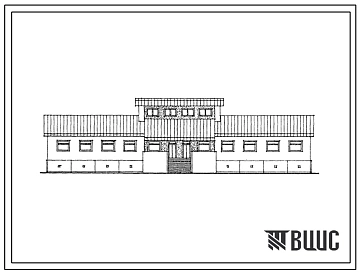 Типовой проект 224-01-634м.88 Начальная школа на 4 класса (80 учащихся). Грунты вечномерзлые. Здание одно-, двухэтажное. Стены из кирпича.