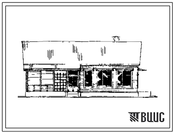 Типовой проект 411-2-17 тип 2 Дом лесничества. Стены кирпичные.