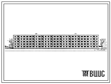 Типовой проект 1Кг-480-40 Шестисекционный пятиэтажный жилой дом на 90 квартир для кооперативного строительства со стенами из керамических панелей.