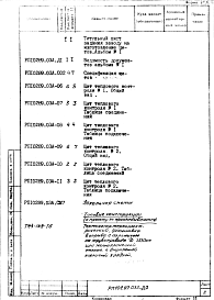 Альбом 1 Тепловой контроль и автоматика. Рабочая документация