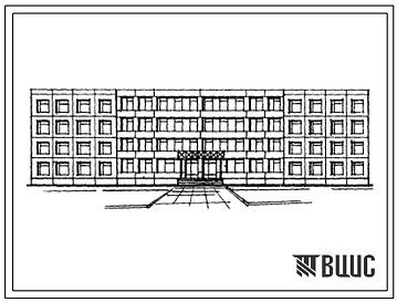 Типовой проект 231-2-125-57 Универсальный учебный корпус для техникумов и профтехучилищ со средней общеобразовательной подготовкой на 960 учащихся.