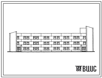 Типовой проект 416-1-224.12.89 Блок служебно-технических помещений на 100 человек в смену для морских портов.