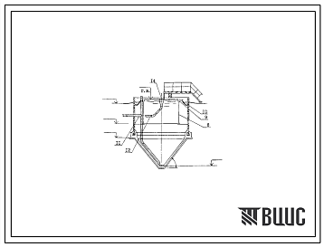 Типовой проект 902-2-358 Отстойники канализационные вертикальные первичные из сборного железобетона диаметром 6 метра