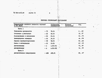 Альбом 10  Спецификации оборудования. Часть 1, 2.    