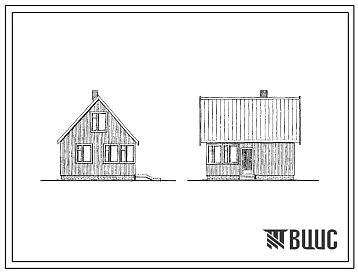 Типовой проект 181-115-144.86 Двухкомнатный летний садовый домик с мансардой. Площадь, м2: общая 24,6, мансарды 15,0, веранды 8,8
