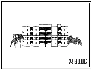 Типовой проект 151-26-30п Четырехэтажный жилой дом для малосемейных на 48 квартир (однокомнатных 1А-16, 1Б-24, двухкомнатных 2А-8). Для строительства во 2 и 3 климатических районах Украинской ССР на просадочных грунтах