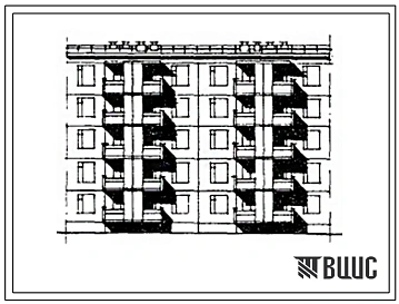 Типовой проект 105-0100с.85 Блок-секция 5-этажная 20-квартирная рядовая с торцевыми окончаниями. Для строительства в 4 климатическом районе сейсмичностью 9 баллов.