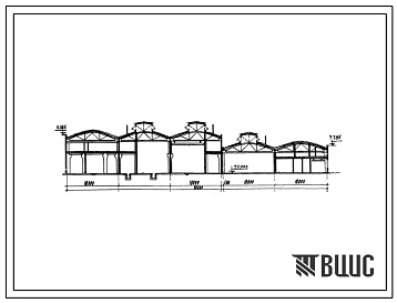 Типовой проект 416-7-46/70 Объединенное ремонтно-механическое и складское хозяйство в блокированном здании железнодорожного транспорта узкой колеи (в унифицированных строительных параметрах) на 850 условных капитальных ремонтов в год.