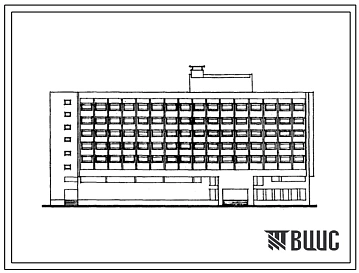 Типовой проект 242-4-64с.83 Мотель на 300 мест. Для строительства в 4Б и 4В климатических подрайонах сейсмичностью 7 и 8 баллов