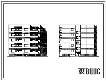 Типовой проект 120В-01/1 Пятиэтажная блок-секция на 20 квартир (однокомнатных 1Б-5, двухкомнатных 2Б-5, трехкомнатных 3А-10). Для строительства на сложном рельефе во 2В климатическом подрайоне Литовской ССР