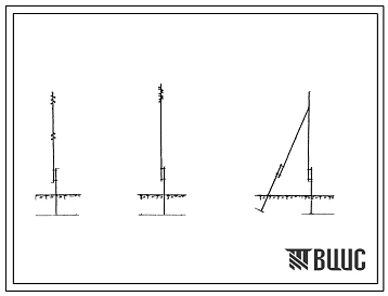 Серия 3.407-49  Унифицированные деревянные опоры на железобетонных и деревянных приставках для одноцепных линий ВЛ 0,4; 6-10 и 35 кв. Материалы для проектирования.