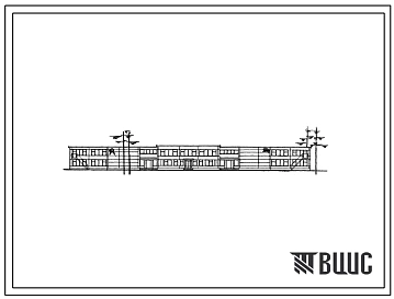 Типовой проект 212-2-54 Детские ясли-сад на 280 мест с круглосуточным пребыванием детей для строительства на 2В климатическом подрайоне. В каркасно-панельных конструкциях серии ИИ-04