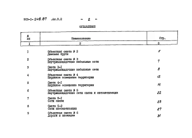 Альбом 9.2 Сметы. Генеральный план. Инженерные сети.