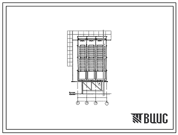 Типовой проект 901-6-55 Градирни с вентиляторами 06-300 № 8 пленочные и капельные с секциями площадью 2 кв.м, располагаемые на зданиях с плоской кровлей