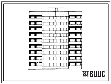 Типовой проект 1-467А-031/1 Девятиэтажная блок-секция торцевая левая на 36 квартир (однокомнатных 1А-1, 1Б-9, двухкомнатных 2Б-8, трехкомнатных 3А-9, четырехкомнатных 4Б-9). Для строительства во 2Б и 2В климатических подрайонах Латвийской ССР