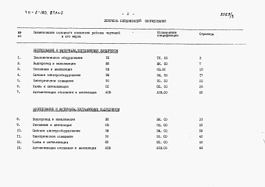 Альбом 3   Спецификации оборудования.      