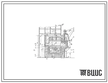 Проект Н5526 Печь термическая камерная размером пода 0,812х1,16 м, на мазуте с отводом дыма в боров