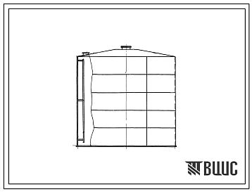 Типовой проект 705-4-32 Стальной вертикальный надземный цилиндрический резервуар для агрессивных химпродуктов емкостью 300м3.