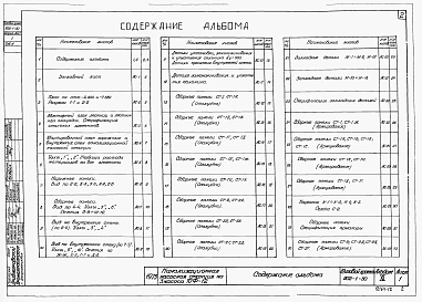 Альбом 12 Архитектурно-строительная чась (глубина заложения подводящего коллектора 5,5 м). Подземная часть (вариант в сборных конструкциях)