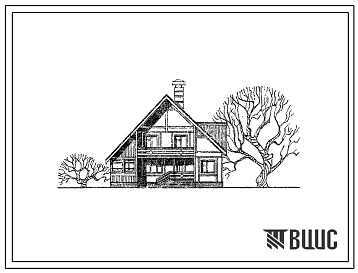 Типовой проект 141-135-190/1 Двухэтажный одноквартирный пятикомнатный жилой дом с квартирой в двух уровнях.