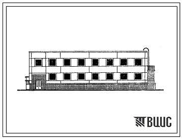 Типовой проект 416-1-171.86 Бытовое здание на 100 человек для ремонтных цехов системы Госкомсельхозтехники СССР (в бескаркасных конструкциях)