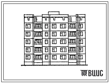 Типовой проект 135-0279с.13.86 Пятиэтажная блок-секция рядовая на 20 квартир. Для городов Кавминвод Ставропольского края. (Ввод опубл. в И-10-86)