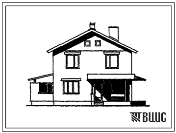 Типовой проект 144-48-30с/1 Дом двухэтажный одноквартирный пятикомнатный с полным благоустройством.