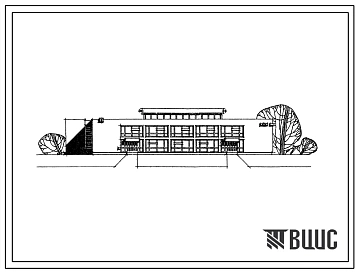 Типовой проект 274-30-57/74 Торговый центр для поселка на 3500 жителей, для строительства в 1В климатическом подрайоне, 2 и 3 климатических районах