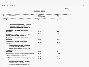 Альбом 6 Спецификации оборудования