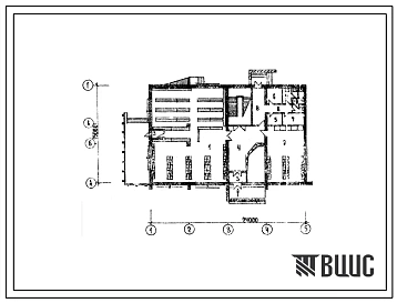 Типовой проект Б-3-130(265-15-42с) Двойное использование помещений 1 этажа государственного архива из 1,0 млн. единиц хранения.Здания со стенами из кирпича, (убежище на 130 человек, размеры убежища 24м на 15м, режимы вентиляции 1).