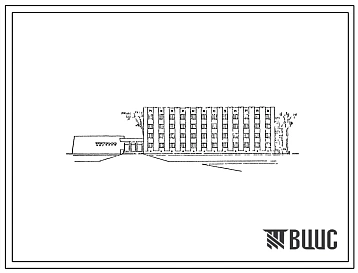 Типовой проект 164-109-9с/80 Четырехэтажное общежитие на 200 мест (с жилыми комнатами на 2 и 3 человека). Для строительства в 4 климатическом районе сейсмичностью 7 и 8 баллов