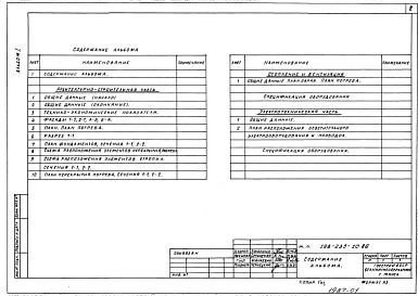 Альбом 1 Архитектурно-строительная и электротехническая часть
