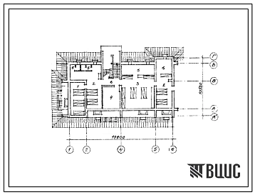 Типовой проект Б-3-110(103-015.1) Двойное использование помещений цокольного этажа двухэтажной торцевой крупно-панельной блок-секции на 4 квартиры т3б-4б, (убежище на 110 человек, размеры убежища 19,2м на 10,52м, режимы вентиляции 1,2,3).