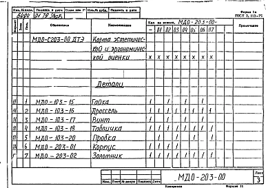 Конструкторская документация дроссель путевой МДО-103-00