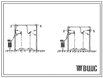 Серия ЭК-11-5 Пункты параллельного соединения контактной сети переменного тока (вариант с разъединителем). Материалы для проектирования.