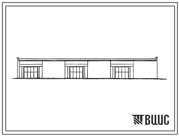 Типовой проект 503-166 Гараж для оперативно-служебных автомобилей и мотоциклов органов внутренних дел, вместимостью 23 единицы